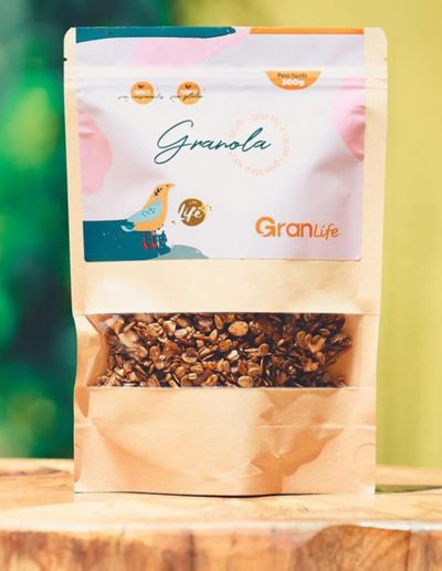 Granola packaging bag