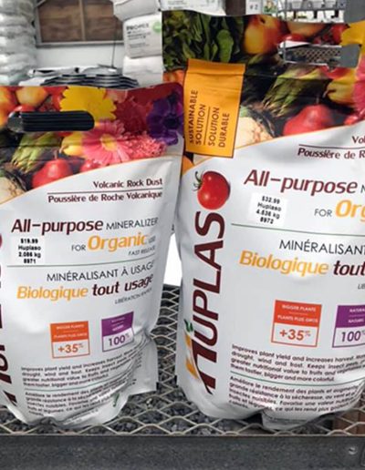 Fertiliser & seeds packaging